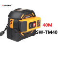 SNDWAY New 2 in 1 laser distance meter 40M + laser range finder Electronic ruler steel retractable tape measure 5m